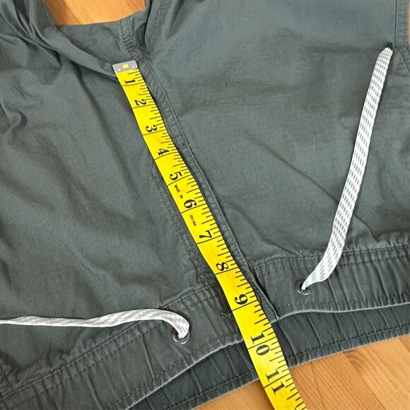 Vuori Pants Women M Ripstop Army Green DuraTerra Drawstring Pull Up Pockets - Picture 12 of 15